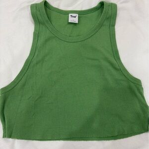 TNA Green Crop Top